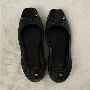 Vince Camuto Black Bow Detail Flats